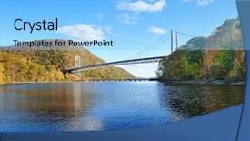  Presentation with mountain water - Amazing presentation having bear mountain with hudson river backdrop and a light blue colored foreground