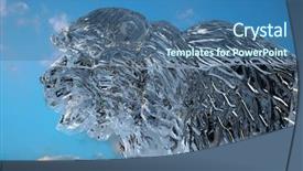  Presentation with events and decoration presentation - Beautiful presentation theme featuring bear sculpture made from few backdrop and a ocean colored foreground