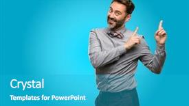  Presentation with beard - PPT layouts consisting of beard and bow tie pointing background and a  colored foreground