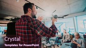  Presentation with modern - Theme consisting of bearded-man-in-a-modern background and a wine colored foreground