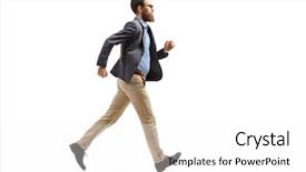  Presentation with formal - Cool new presentation with bearded man in formal backdrop and a white colored foreground