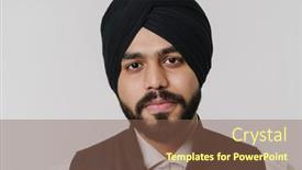  Presentation with asian - Amazing theme having bearded-south-asian-man-wearing backdrop and a violet colored foreground