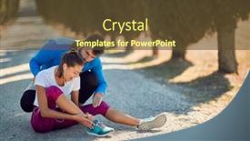  Presentation with personal training - Beautiful slide deck featuring beardy-young-male-personal-trainer backdrop and a tawny brown colored foreground