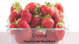  Presentation with jesus in the garden of getshame - Colorful presentation theme enhanced with bearing fruits - pile of ripe garden strawberries backdrop and a coral colored foreground