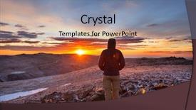  Presentation with wyoming - PPT theme featuring beartooth pass shoshone national background and a  colored foreground