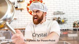  Presentation with cook chef - Audience pleasing presentation theme consisting of beat anger - crazy mad chef cook threatening backdrop and a lemonade colored foreground