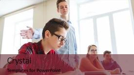  Presentation with school bullying - Slides with beat anger - education bullying social relations background and a tawny brown colored foreground