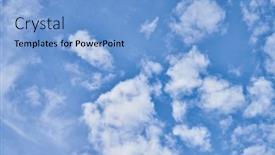  Presentation with sunny sky - Presentation design featuring beatiful-blue-sky-with-clouds background and a light blue colored foreground