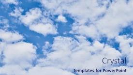  Presentation with sunny sky - Presentation featuring beatiful-blue-sky-with-clouds background and a light blue colored foreground
