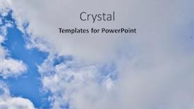  Presentation with sunny sky - PPT theme having beatiful-blue-sky-with-clouds background and a light gray colored foreground