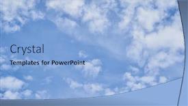  Presentation with sunny sky - PPT layouts with beatiful-blue-sky-with-clouds background and a light blue colored foreground