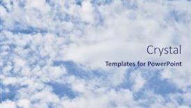  Presentation with sunny sky - Theme having beatiful-blue-sky-with-clouds background and a lemonade colored foreground