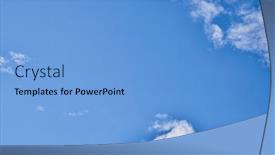  Presentation with sunny sky - Slide deck featuring beatiful-blue-sky-with-clouds background and a light blue colored foreground