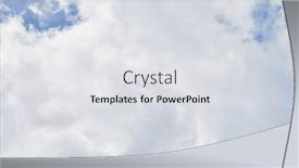  Presentation with sunny sky - Slide deck with beatiful-blue-sky-with-clouds background and a light gray colored foreground