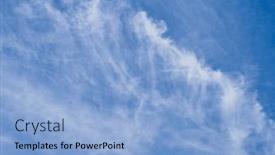  Presentation with sunny sky - Slides featuring beatiful-blue-sky-with-clouds background and a light blue colored foreground