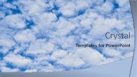  Presentation with sunny sky - PPT layouts having beatiful-blue-sky-with-clouds background and a light blue colored foreground