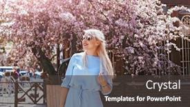  Presentation with smell - Beautiful theme featuring beauitful-plus-size-model-wearing backdrop and a dark gray colored foreground