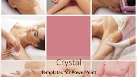  Presentation with skin health - Slides having beautician-is-removing-hair background and a coral colored foreground