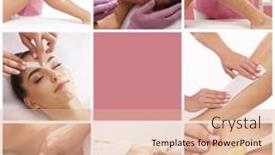  Presentation with beautician - Theme enhanced with beautician-is-removing-hair background and a lemonade colored foreground