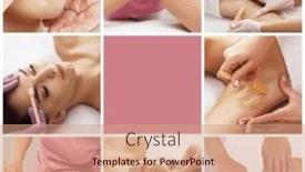  Presentation with beautician - PPT theme having beautician-is-removing-hair background and a  colored foreground