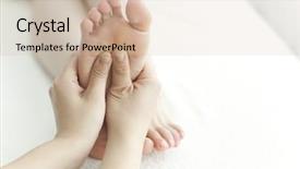  Presentation with beautician - PPT layouts having dish with rice and wooden spoon on a napkin background and a gray colored foreground