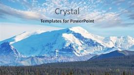  Presentation with clouds - Beautiful slide deck featuring beautidul-clouds-over-the-mountain backdrop and a light blue colored foreground