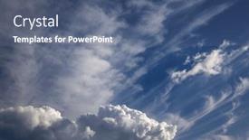  Presentation with sky blue - Presentation theme consisting of beautifu-blue-sky-with-white background and a ocean colored foreground