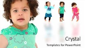  Presentation with african american baby - Colorful theme enhanced with beautiful 1 year old hispanic backdrop and a white colored foreground