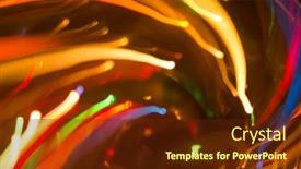  Presentation with dynamic - Audience pleasing slide deck consisting of beautiful-abstract-background-of-bright backdrop and a tawny brown colored foreground