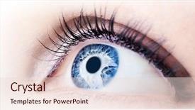  Presentation with extreme - Cool new slides with beautiful abstract blue eye extreme backdrop and a lemonade colored foreground