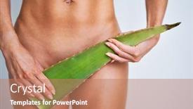  Presentation with naturally - Cool new slide set with beautiful-adult-woman-posing-naturally backdrop and a coral colored foreground