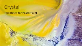  Presentation with toxic waste - Slides having beautiful-aerial-pattern-of-colorful background and a gold colored foreground