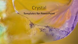  Presentation with toxic waste - Slide deck consisting of beautiful-aerial-pattern-of-colorful background and a gold colored foreground