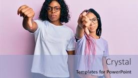  Presentation with african american couples - Colorful theme enhanced with beautiful-african-american-mother backdrop and a light blue colored foreground