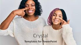  Presentation with african beauty - PPT theme enhanced with beautiful-african-american-mother background and a soft green colored foreground