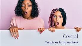  Presentation with elementary school female career day african american - Beautiful presentation design featuring beautiful-african-american-mother backdrop and a sky blue colored foreground