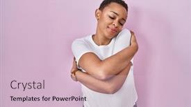  Presentation with self love - PPT layouts featuring beautiful-african-american-woman-standing background and a lemonade colored foreground