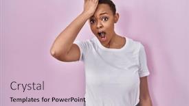  Presentation with memory - Slide deck with beautiful-african-american-woman-standing background and a lemonade colored foreground