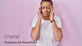  Presentation with stress - Slide set featuring beautiful-african-american-woman-standing background and a lemonade colored foreground