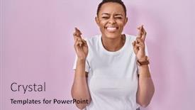  Presentation with hope - Slide deck with beautiful-african-american-woman-standing background and a lemonade colored foreground