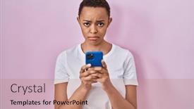  Presentation with woman crying - 