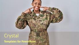  Presentation with african american dental - Presentation with beautiful-african-american-woman-wearing background and a violet colored foreground