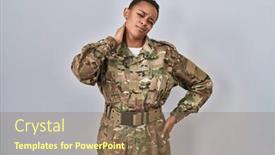  Presentation with injury - Slides enhanced with beautiful-african-american-woman-wearing background and a coral colored foreground