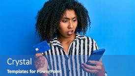  Presentation with afro - Presentation having beautiful-african-american-woman background and a teal colored foreground