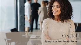  Presentation with smart - Amazing theme having beautiful-african-smiling-young-smart backdrop and a mint green colored foreground