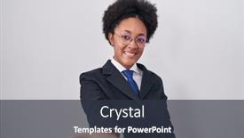  Presentation with acceptance - Slide deck featuring beautiful-african-woman-with-curly background and a tawny brown colored foreground