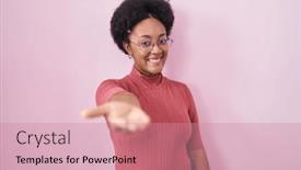  Presentation with pink business - 