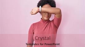  Presentation with sad woman - 