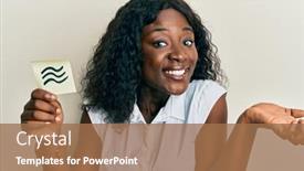  Presentation with aquarius - Presentation enhanced with beautiful-african-young-woman-holding background and a coral colored foreground