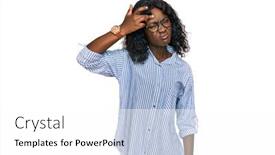  Presentation with acne woman - Audience pleasing theme consisting of beautiful-african-young-woman-wearing backdrop and a white colored foreground